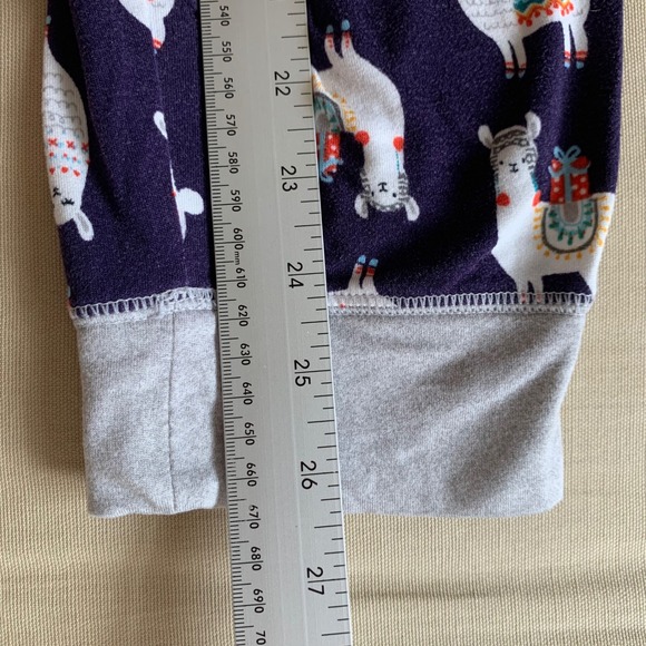 Cuddl Duds Henley Pajama 2 Piece Set Llama Gifts Womens M Joggers Pockets Purple - Picture 13 of 13